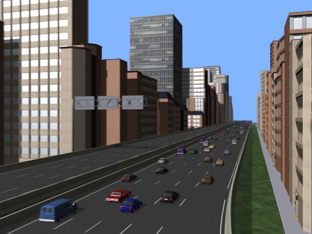 Continuum Traffic Simulation